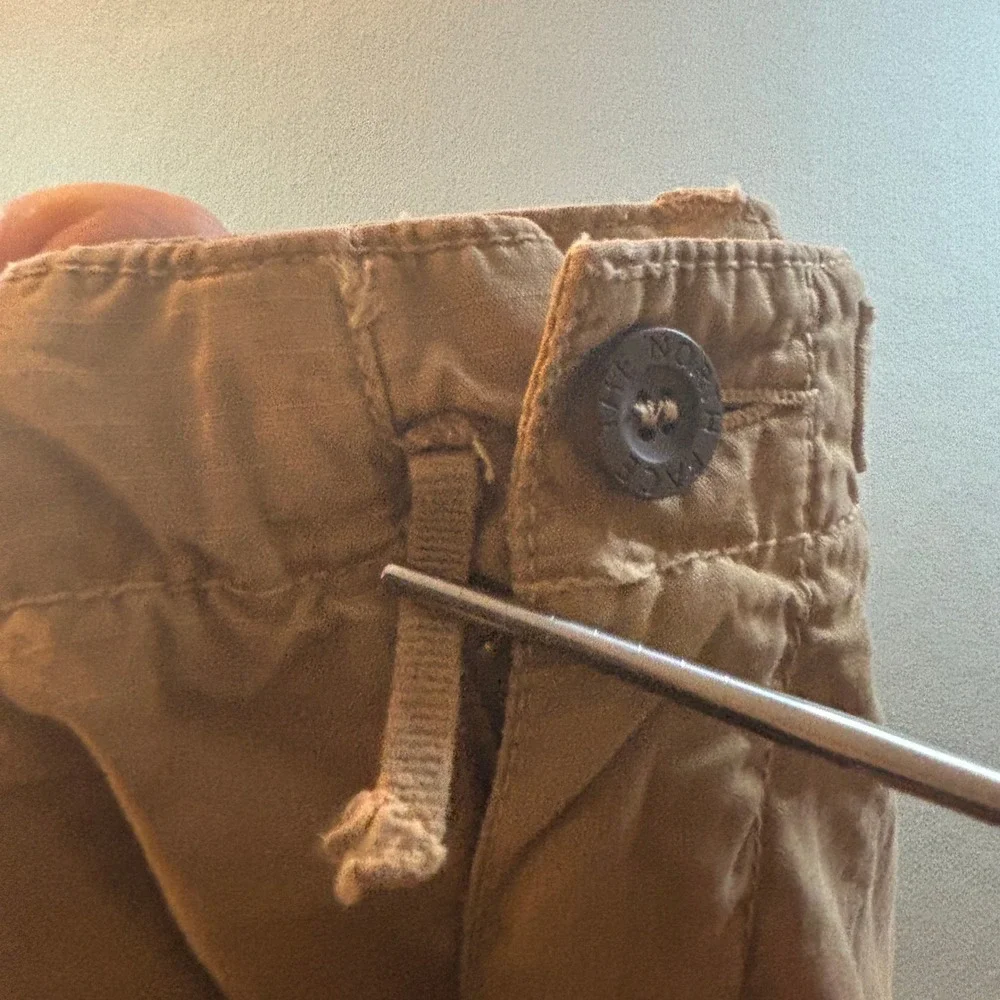 VTG Y2K J. Crew Mens 38w Tan Ripstop Cotton Cargo Utility Shorts Gorpcore